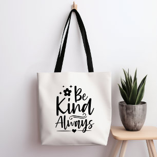Wees altijd vriendelijk Canvas tas