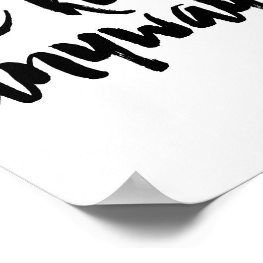 Wees altijd vriendelijk poster (Hoek)