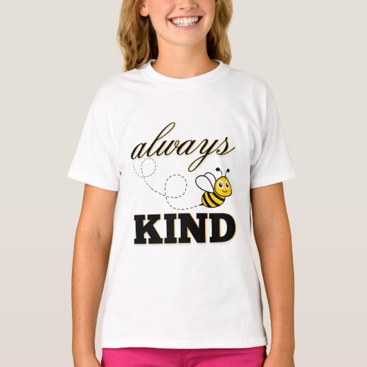 "wees altijd vriendelijk" t-shirt (Voorkant)