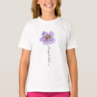 "wees altijd vriendelijk" t-shirt