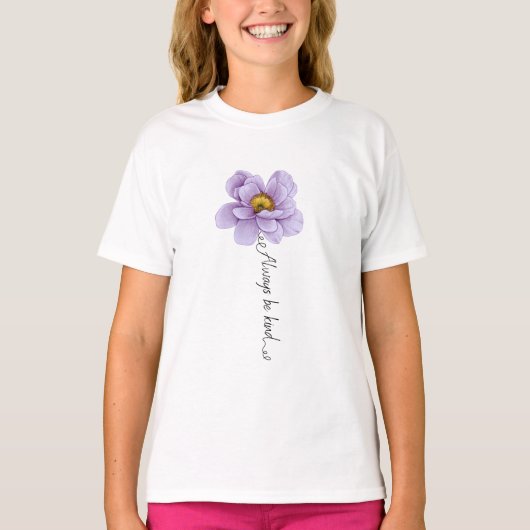 "wees altijd vriendelijk" t-shirt (Voorkant)