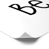 Wees Altijd Vriendelijk Whimsische Boho Regenboog  Poster (Hoek)