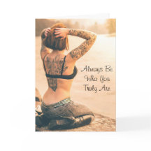 Wees altijd wie je bent, Inspirerend Kaart