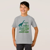Wees altijd zelf een dinosaurus-groene T-shirt (Voorkant volledig)