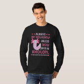 Wees altijd zelf grappig Axolotl T - shirts Meisje (Voorkant volledig)