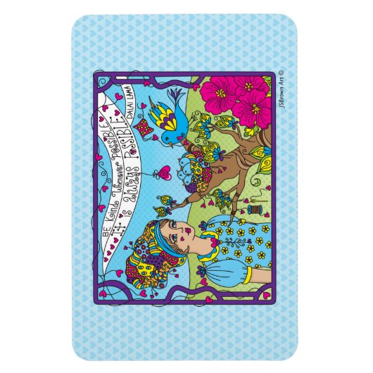 Wees altijd zo mogelijk aardig_Flexibel Magnet 6 x Magneet (Verticaal)