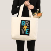 WEES ALTJD DAPPER – AWESOME          GROTE TOTE BAG (Voorkant (product))