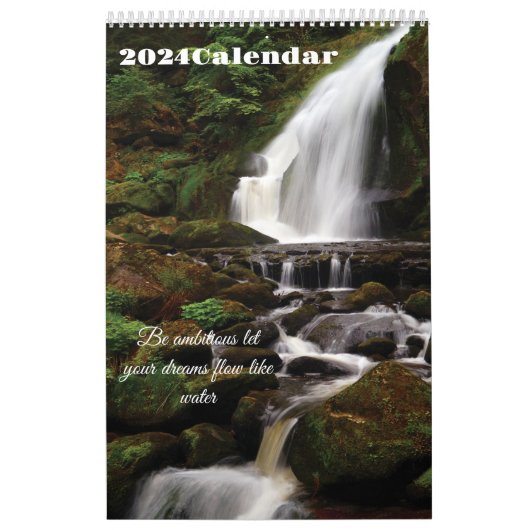 Wees ambitieus laat je dromen stromen als water 20 kalender (Hoes)