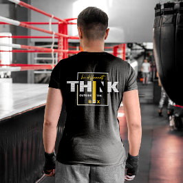 Wees anders Denk buiten de doos | MOTIVATIE T-shirt