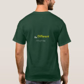 Wees anders - (dubbelzijdig) een MisterP-Shirt T-shirt (Achterkant)
