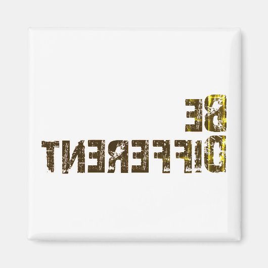 Wees anders en val op magneet (Voorkant)