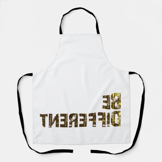 Wees anders en val op schort (Voorkant)