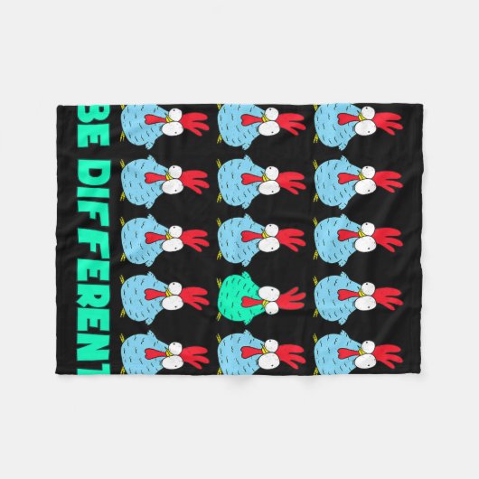 Wees anders  fleece deken (Voorkant (Horizontaal))