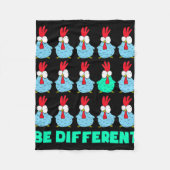 Wees anders  fleece deken (Voorkant)