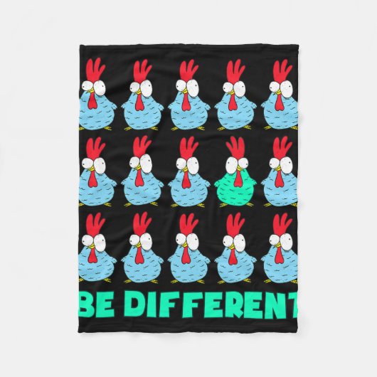 Wees anders  fleece deken (Voorkant)