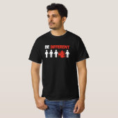 Wees anders - Funny Drummer T-shirt (Voorkant volledig)