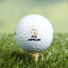 Wees anders grappig funky kat ontwerp golfballen