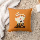 Wees anders grappig funky kat ontwerp kussen (Deken)