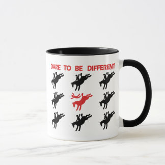 Wees anders - Grappig paardenGezegde Mok