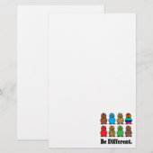 wees anders grappig patroon eendje eenden briefpapier (Voorkant / Achterkant)