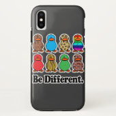 wees anders grappig patroon eendje eenden Case-Mate iPhone case (Achterkant)