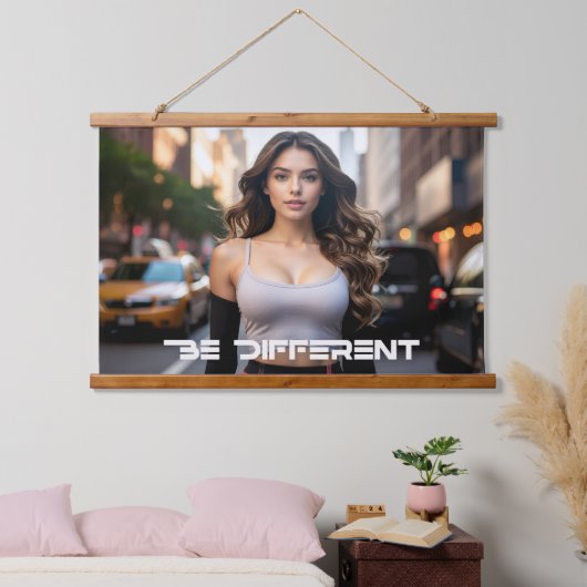 WEES ANDERS HANGEND WANDKLEED (Slaapkamer)