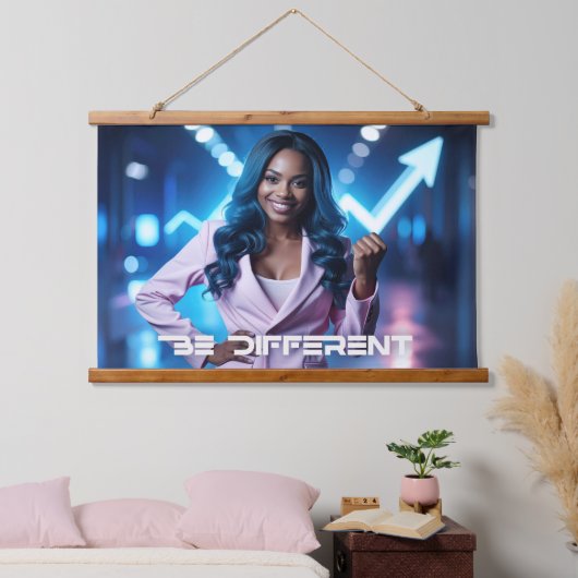 WEES ANDERS HANGEND WANDKLEED (Slaapkamer)