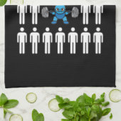 Wees anders - Kawaii Anime Bodybuilding Workout Theedoek (Gevouwen)