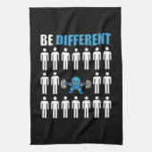 Wees anders - Kawaii Anime Bodybuilding Workout Theedoek (Verticaal)