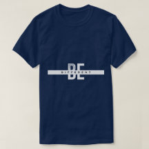 Wees anders mannen t-shirt
