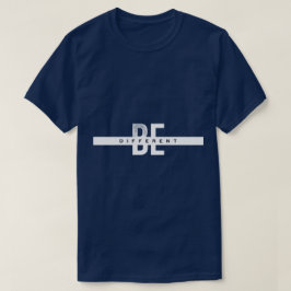 Wees anders mannen t-shirt