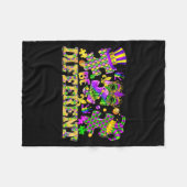 Wees anders Mardi Gras New Orleans Au Fleece Deken (Voorkant (Horizontaal))