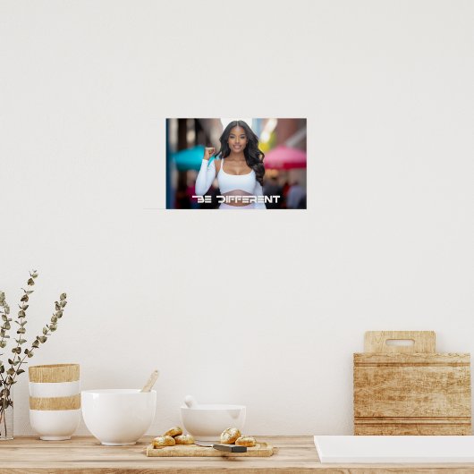WEES ANDERS POSTER (Keuken)
