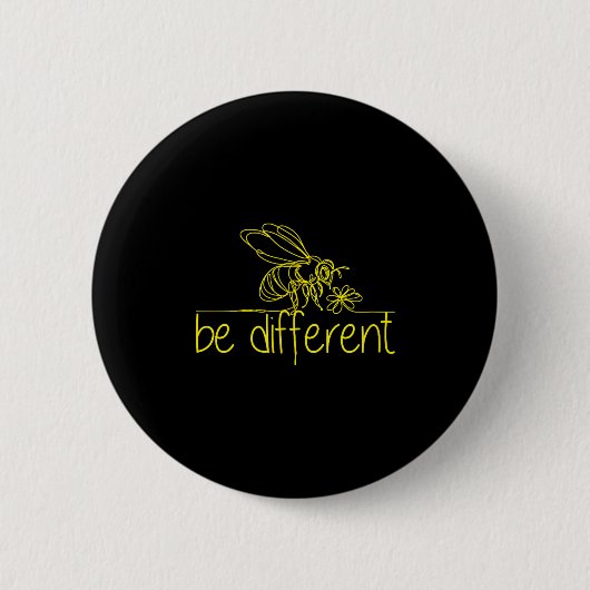 Wees anders  ronde button 5,7 cm (Voorkant)