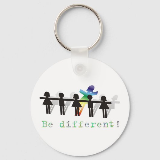 Wees anders! sleutelhanger (Voorkant)