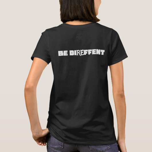 Wees anders t-shirt (Achterkant)
