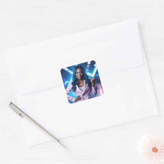 WEES ANDERS VIERKANTE STICKER (Envelop)