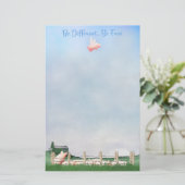 Wees anders, wees vrij briefpapier (Staand voorkant)