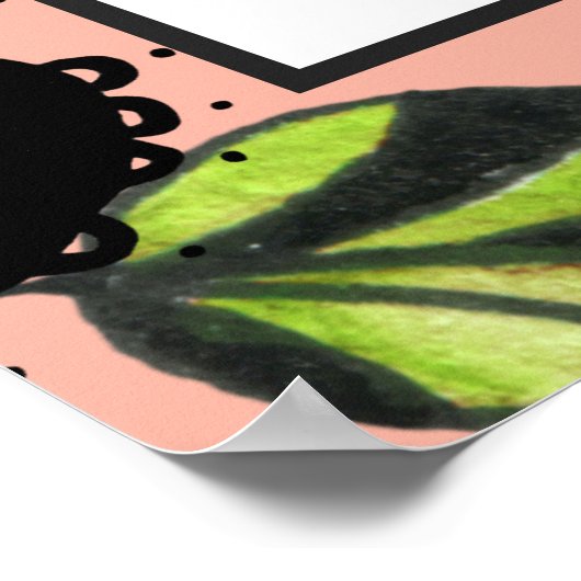 Wees attent kinder boho ingelijste kunst poster (Hoek)