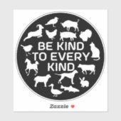 Wees attent op elk soort Vegan-activisme, Sticker (Vel)