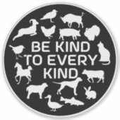 Wees attent op elk soort Vegan-activisme, Sticker (Voorkant)