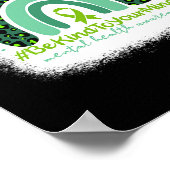 Wees attent op je mentale bewustzijn poster (Hoek)