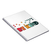 Wees attentie voor braille alfabetisme notitieboek (Rechterzijde)