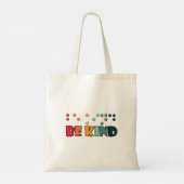 Wees attentie voor braille alfabetisme tote bag (Achterkant)