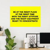 Wees "attitudes" poster (Thuiskantoor)