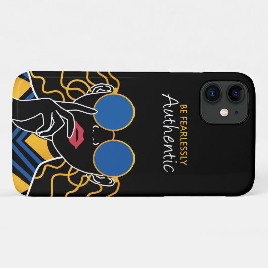 Wees Authentieke iPhone case (Achterkant (horizontaal))