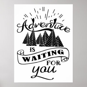 Wees avontuurlijk! poster
