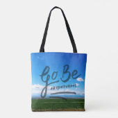 Wees avontuurlijk tote bag (Achterkant)