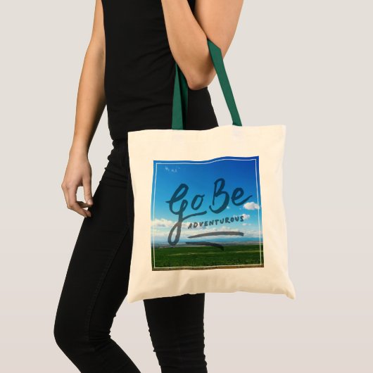 Wees avontuurlijk tote bag (Voorkant (product))