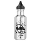 Wees avontuurlijk! waterfles  (Rechts)